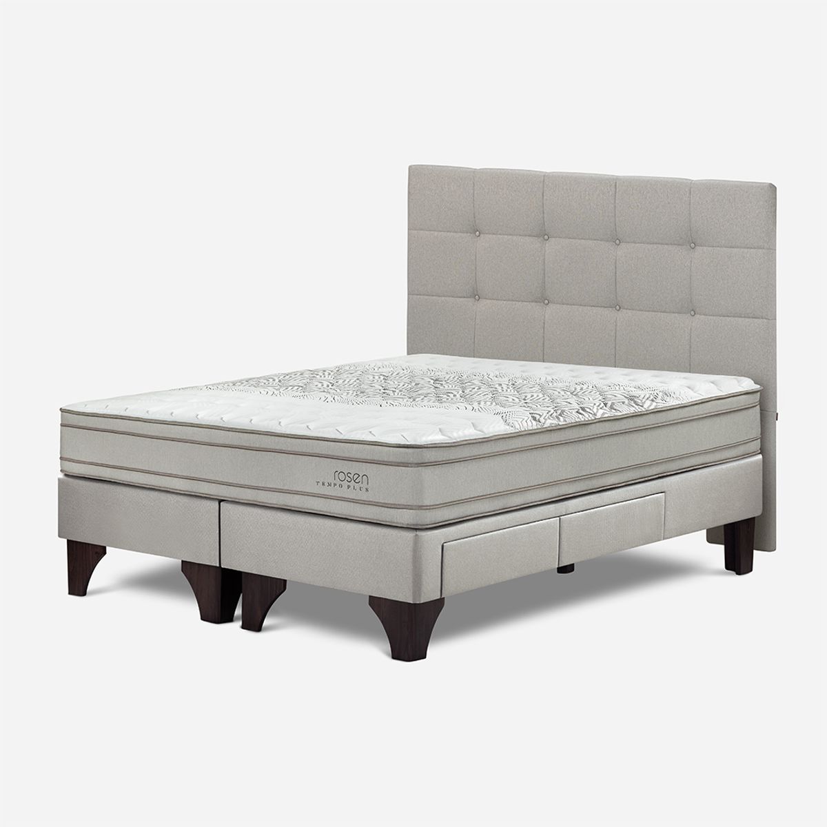 ROSEN - Dormitorio Con Cajones Tempo Plus Issey Niebla King
