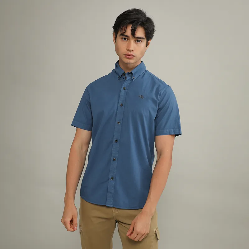 HUNTINGTON - Camisa Algodón Regular Fit Manga Larga Hombre Huntington 