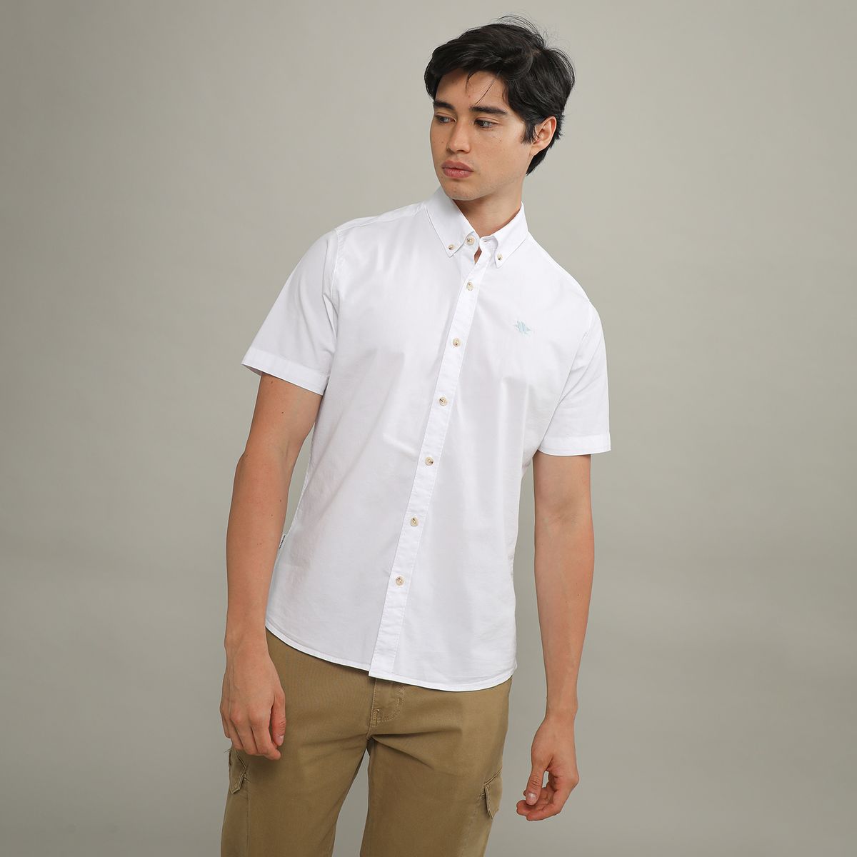  - Camisa Algodón Regular Fit Manga Larga Hombre Huntington