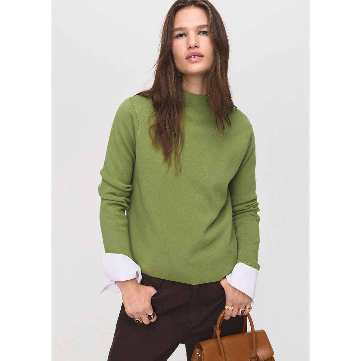 MANGO - Chompa Manga Larga Mujer Mango