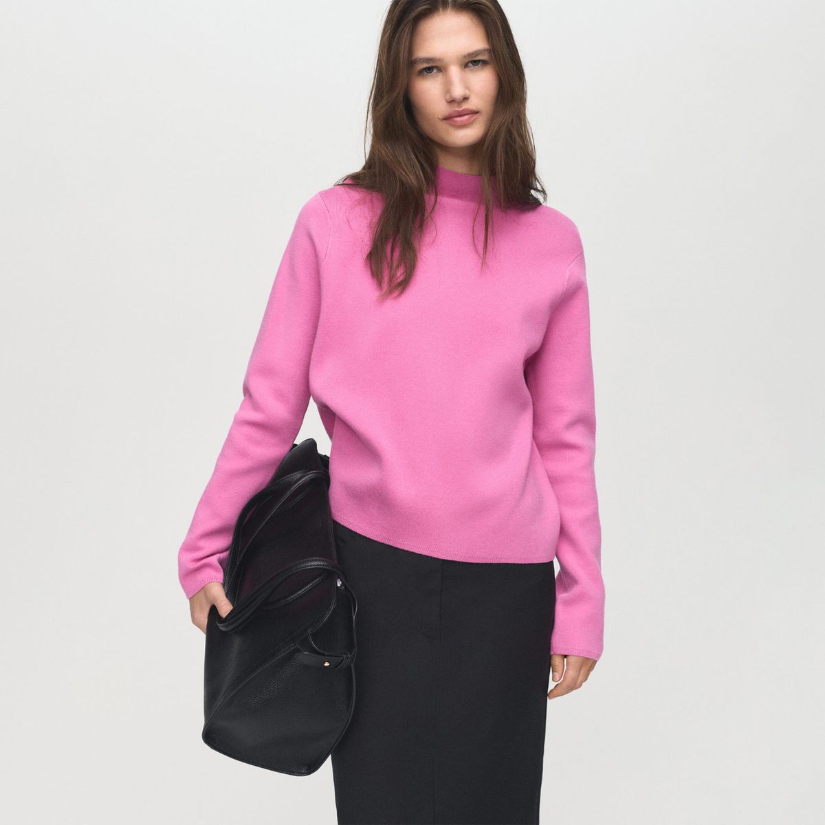 MANGO - Chompa Manga Larga Mujer Mango