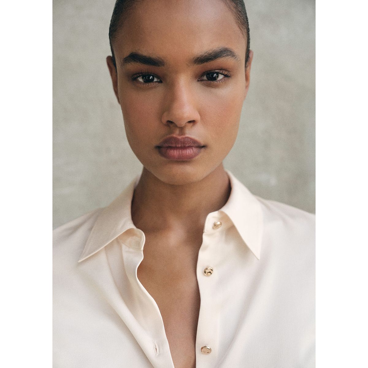 MANGO - Blusa Manga Larga Mujer Mango