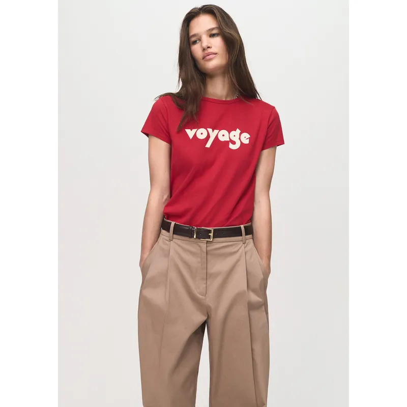 MANGO - Polo Manga Corta 100% Algodón Mujer Mango