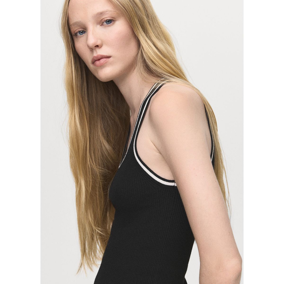 MANGO - Top Sin Mangas Mujer Mango