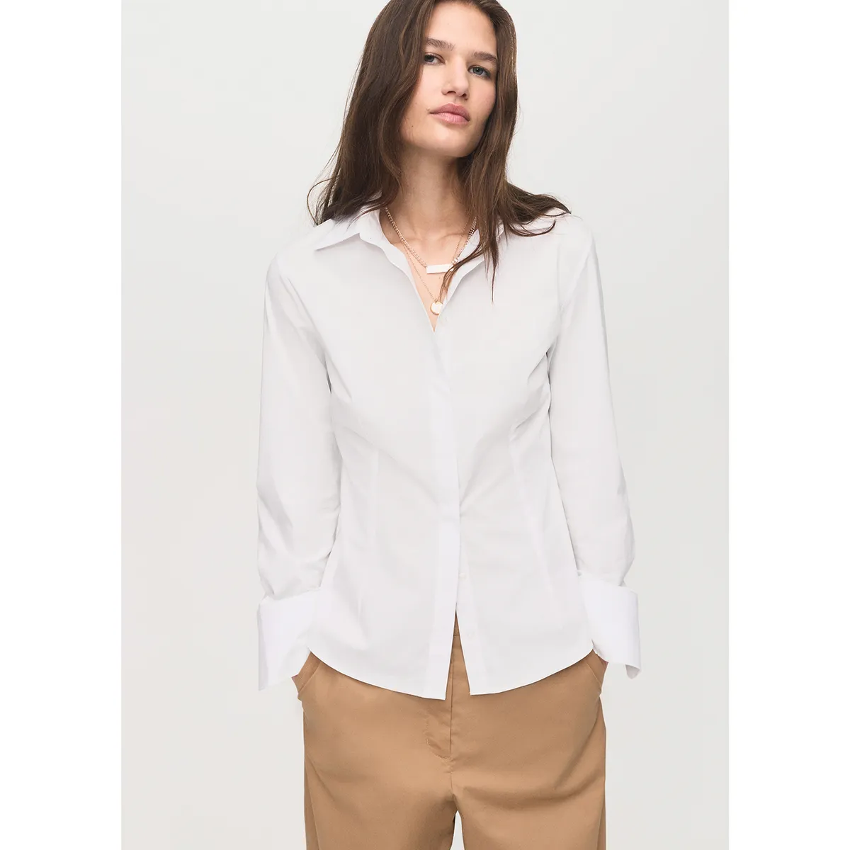 MANGO - Blusa Slim Fit Mujer Mango