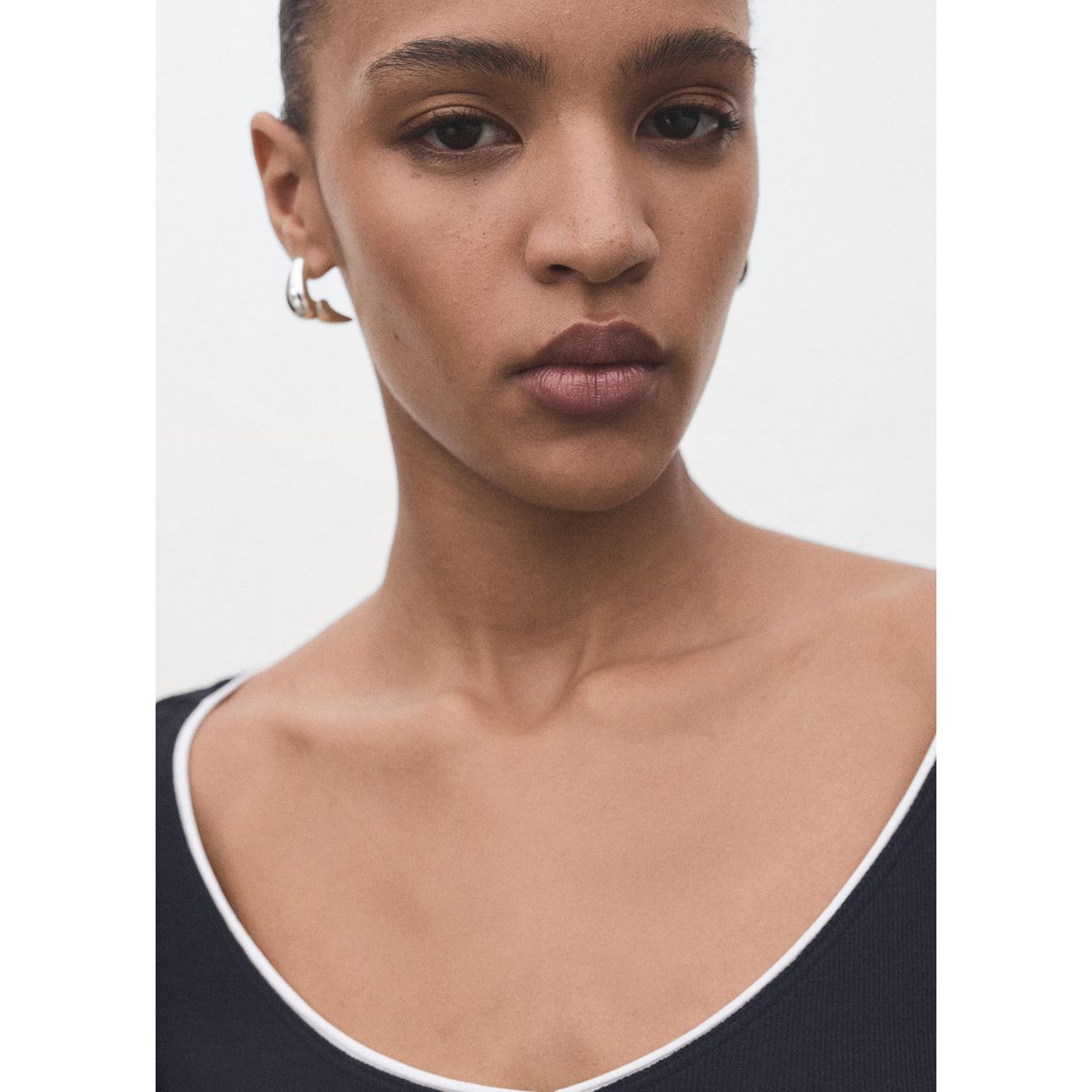 MANGO - Polo Manga Larga Mujer Mango