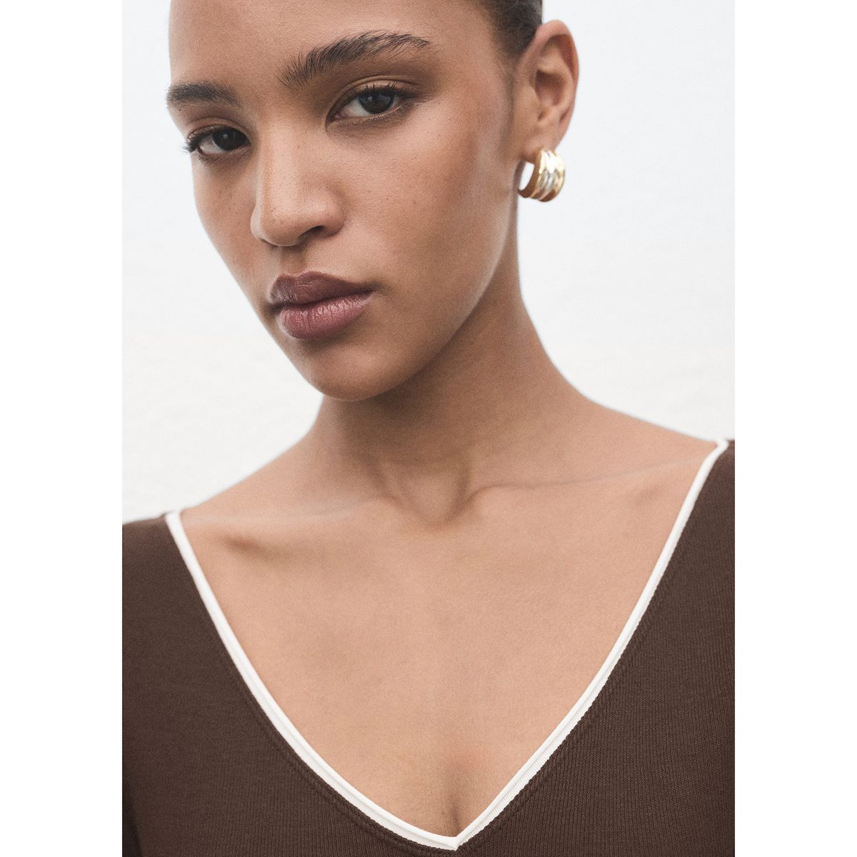 MANGO - Polo Manga Larga Mujer Mango