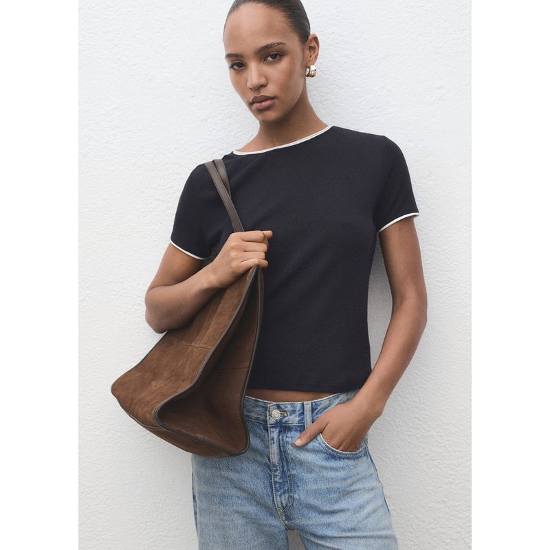 MANGO - Polo Manga Corta Mujer Mango