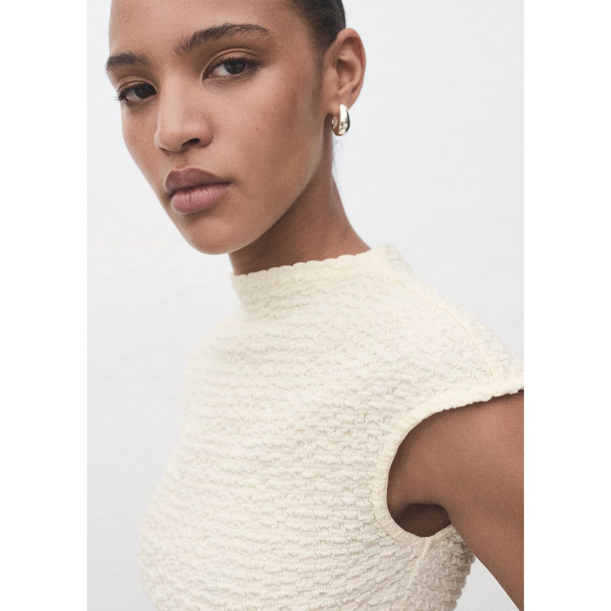 MANGO - Top Sin Mangas Mujer Mango