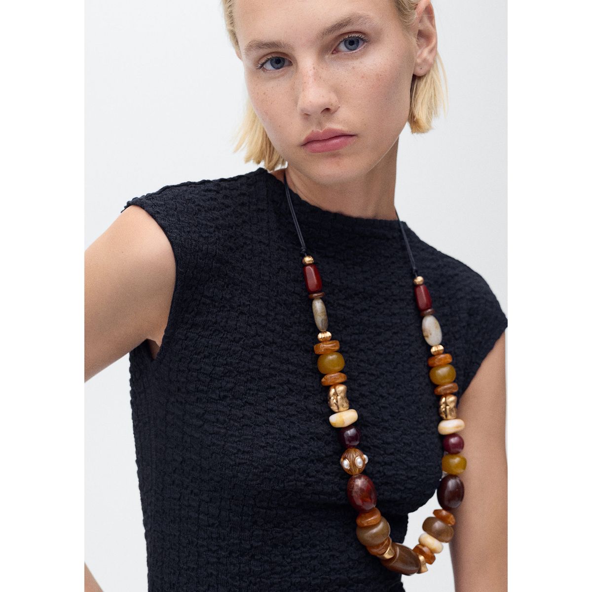 MANGO - Top Sin Mangas Mujer Mango