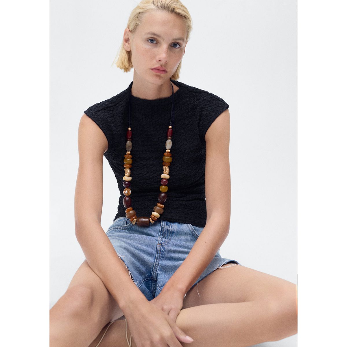 MANGO - Top Sin Mangas Mujer Mango