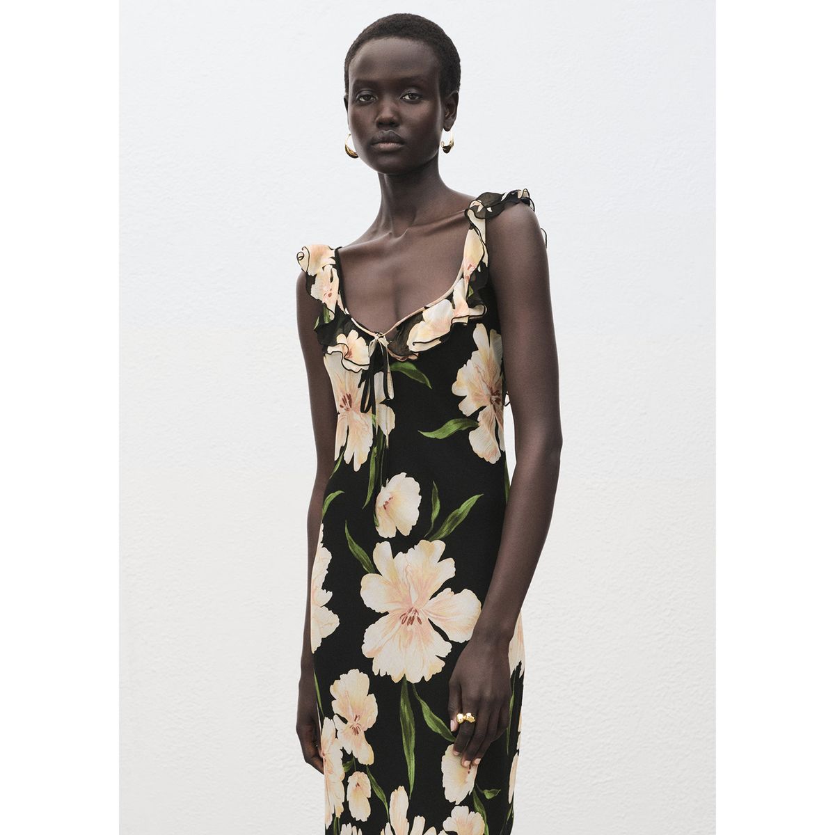 MANGO - Vestido Largo Mujer Mango