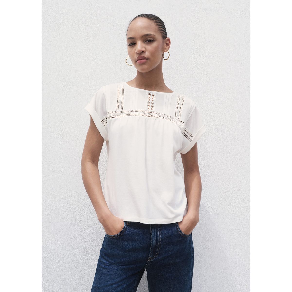 MANGO - Polo Sin Mangas Mujer Mango