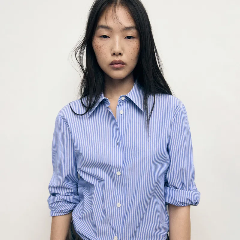 MANGO - Blusa Manga Larga Mujer Mango