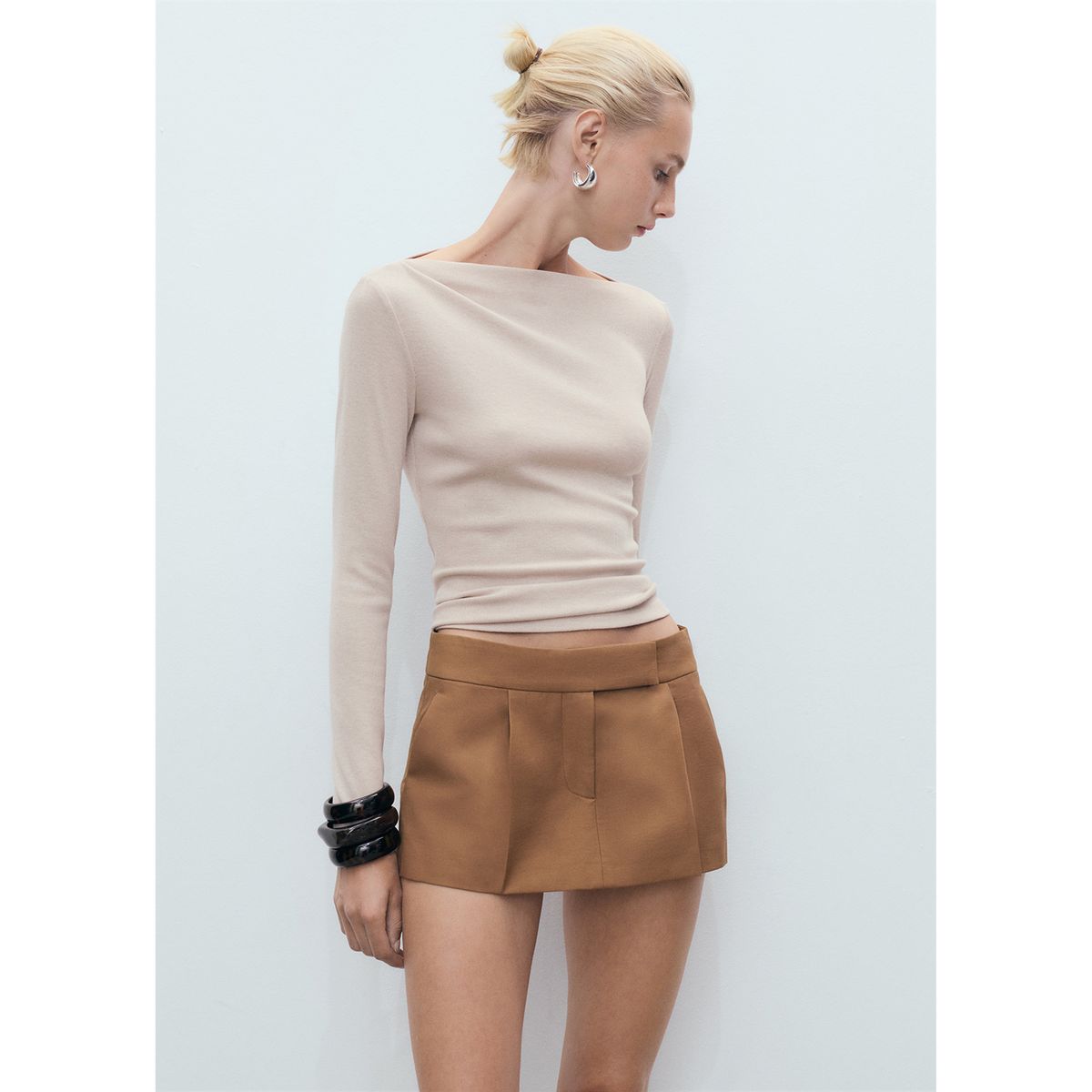 MANGO - Polo Manga Larga Mujer Mango