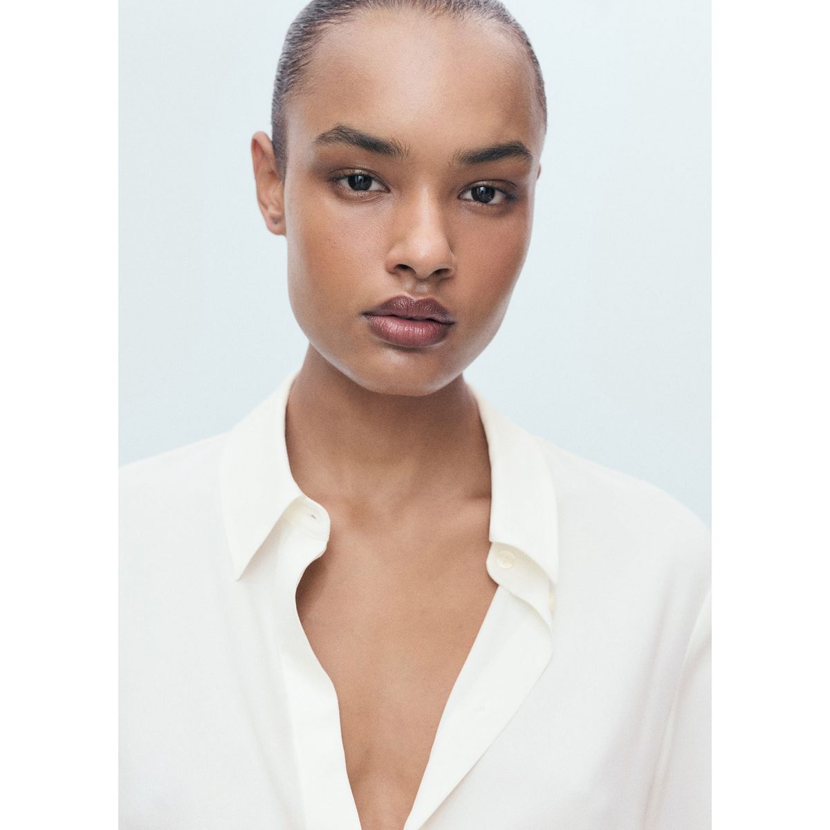 MANGO - Blusa Manga Larga Mujer Mango