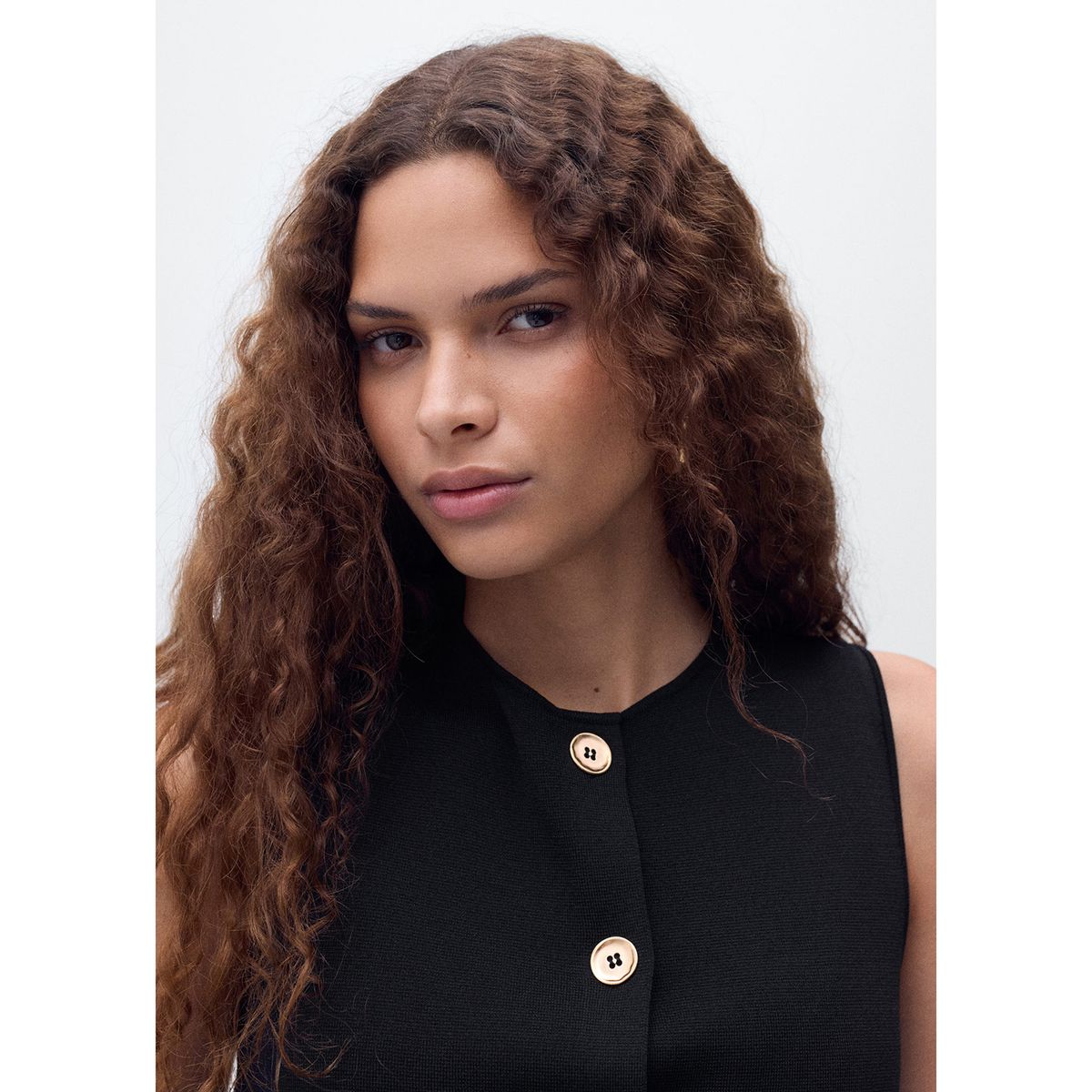 MANGO - Chaleco Tejido Mujer Mango