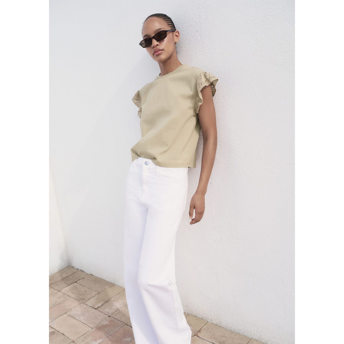 MANGO - Polo Sin Mangas Mujer Mango