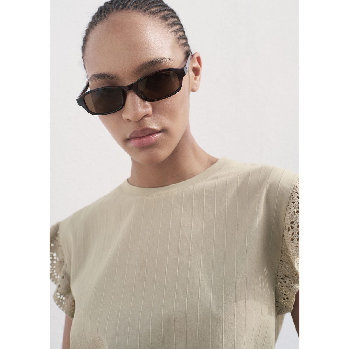 MANGO - Polo Sin Mangas Mujer Mango