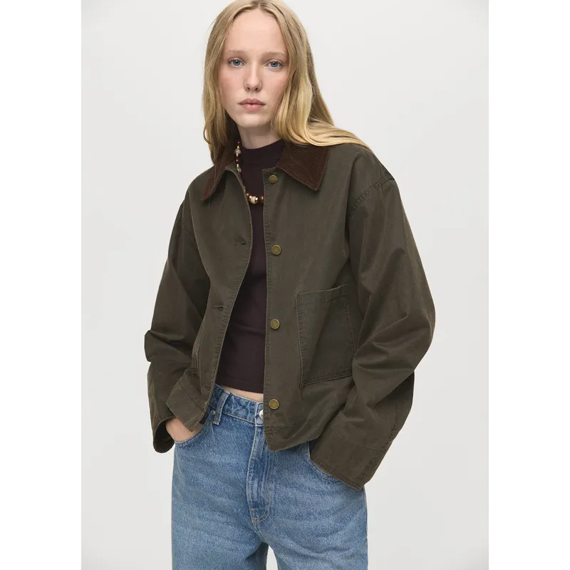 MANGO - Casaca Denim Mujer Mango