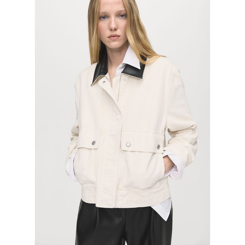 MANGO - Casaca Denim Mujer Mango