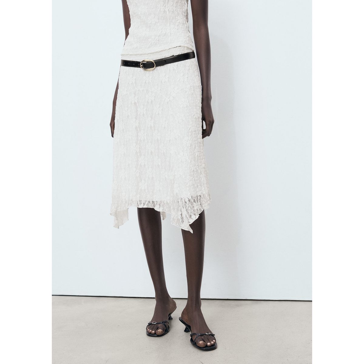 MANGO - Falda Midi Mujer Mango