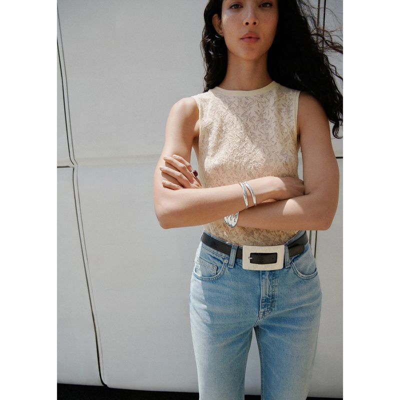 MANGO - Top Sin Mangas Mujer Mango