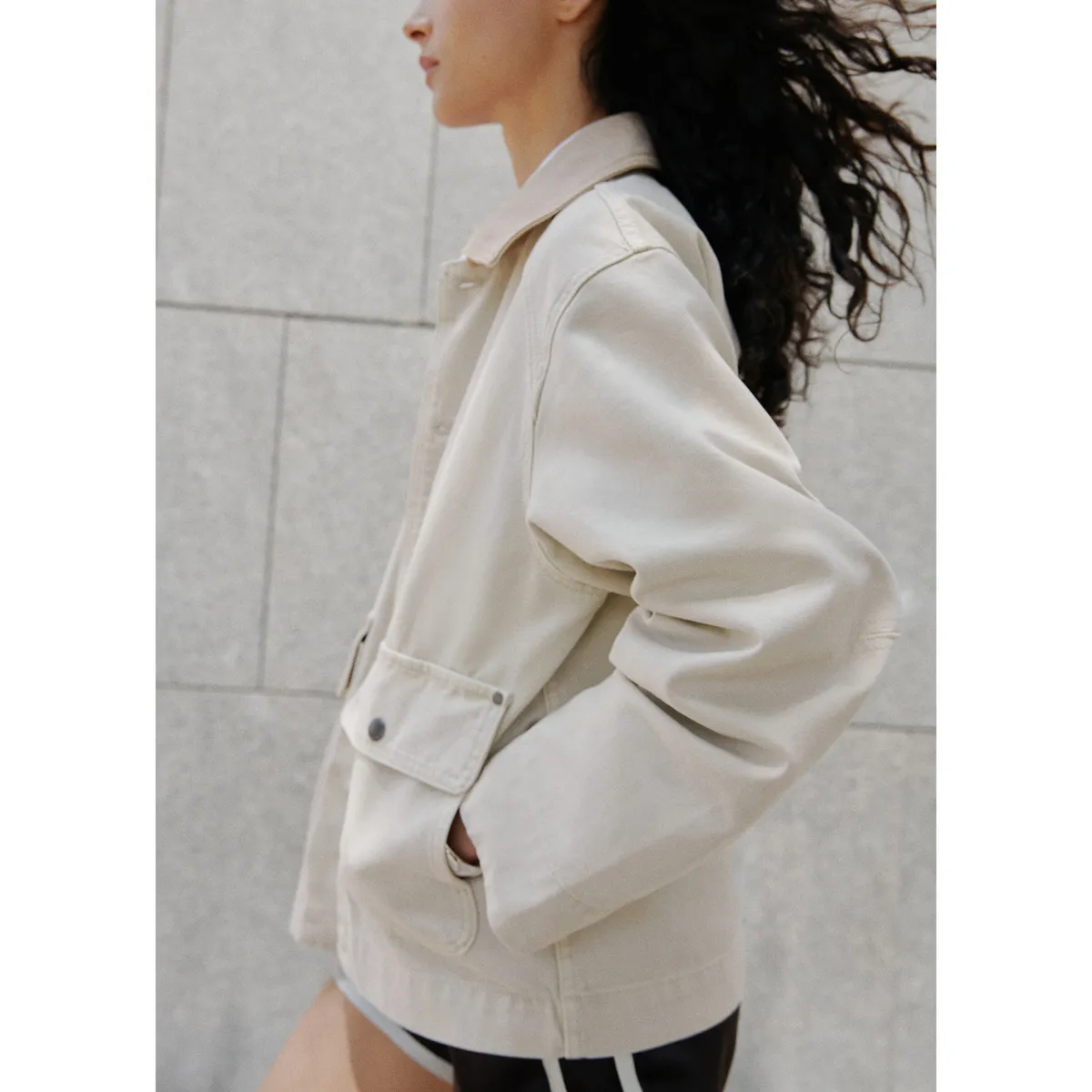 MANGO - Casaca Denim Mujer Mango