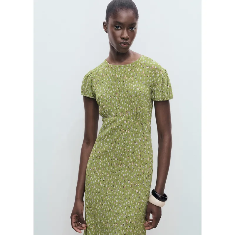 MANGO - Vestido Largo Mujer Mango