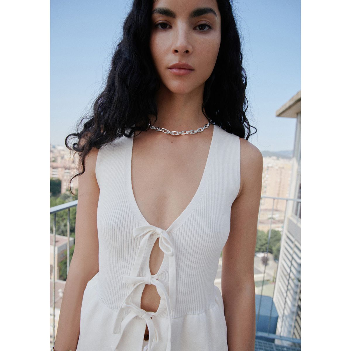 MANGO - Top Sin Mangas Mujer Mango