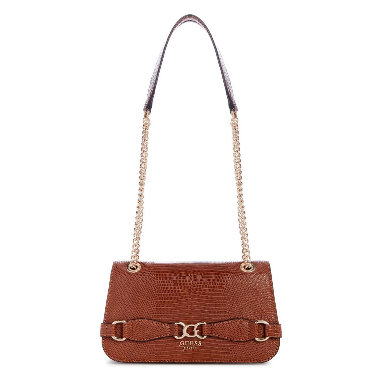 GUESS - Cartera Crossbody Arlena Convertible Flap Taupe Mujer Guess