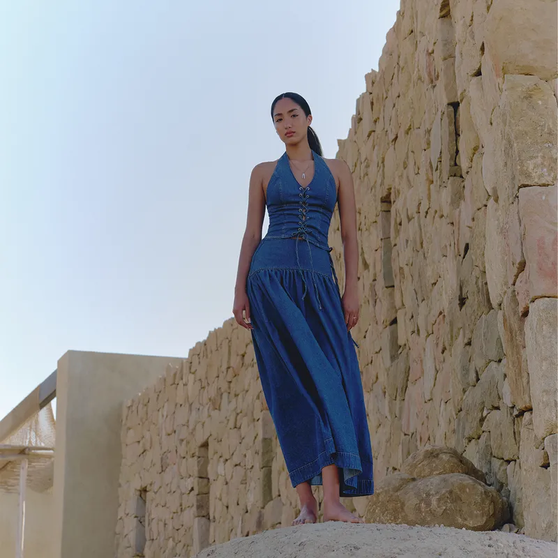 SYBILLA - Falda Larga Mujer Sybilla x Half Naked