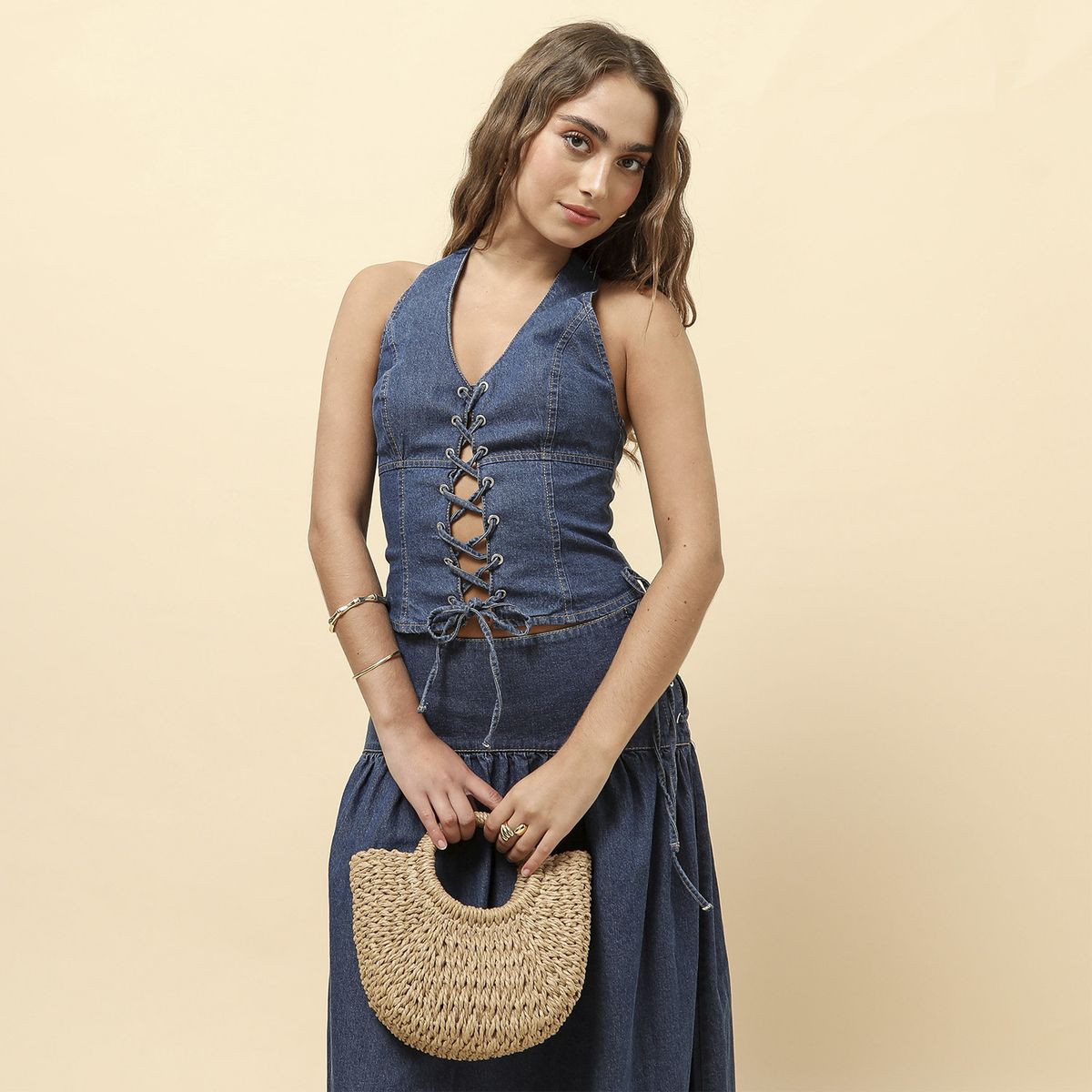 SYBILLA - Top Halter Mujer Sybilla x Half Naked