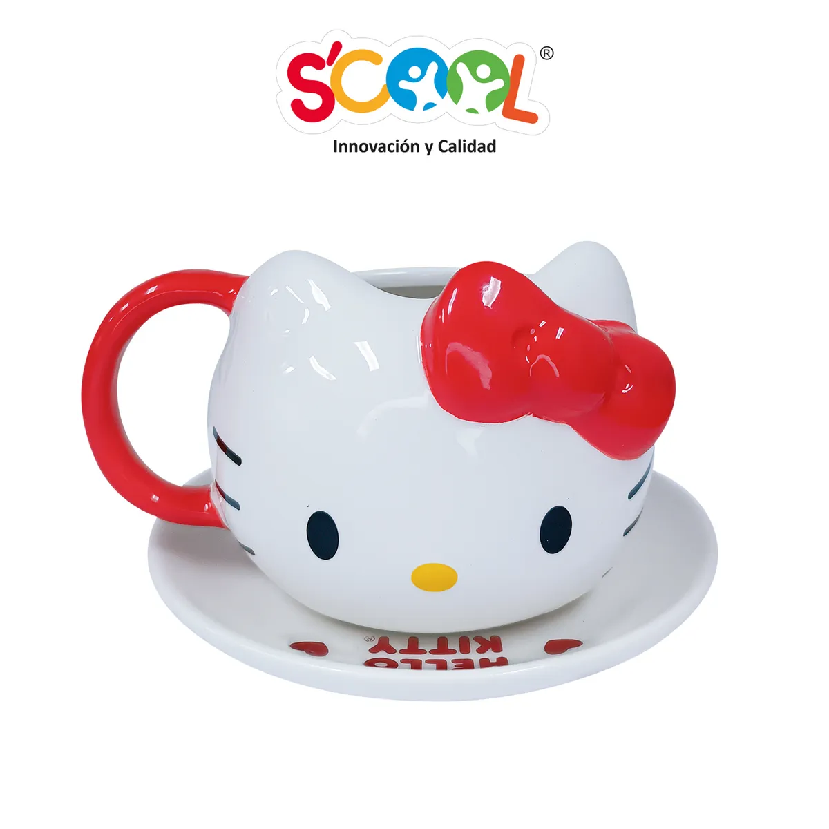 SCOOL - Taza 3d 2 Pcs Hello Kitty Roja