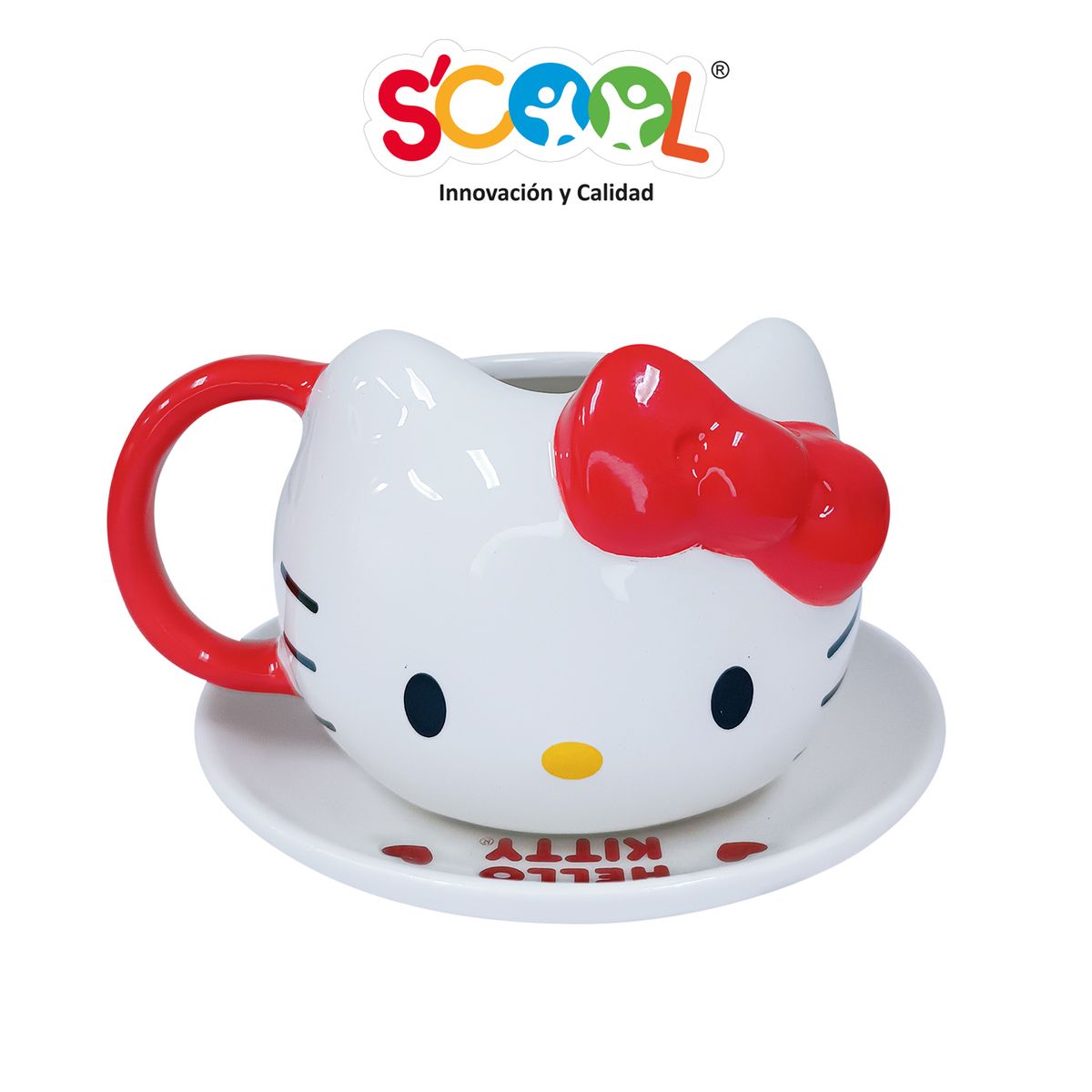 SCOOL - Taza 3d 2 Pcs Hello Kitty Roja