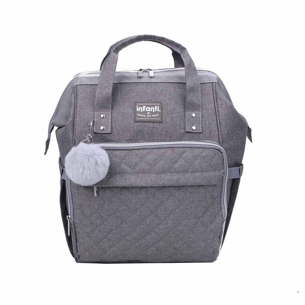 INFANTI - Mochila Pañalera Open Gris Infanti