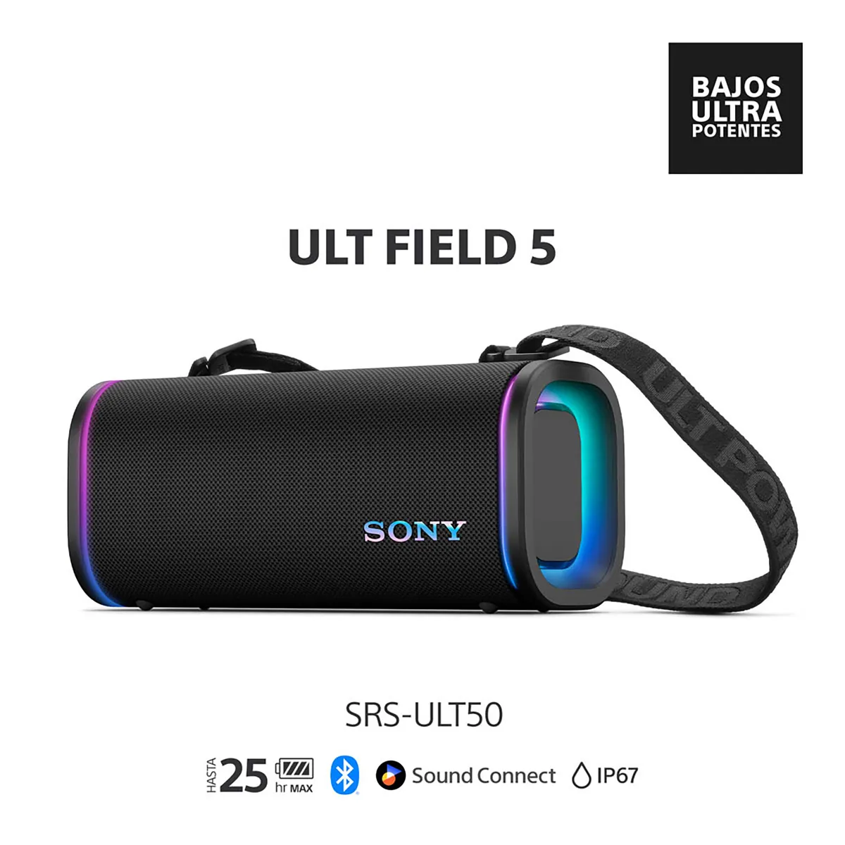SONY - Sony Parlante Bluetooth SRS-ULT50 Portátil ULT FIELD 5