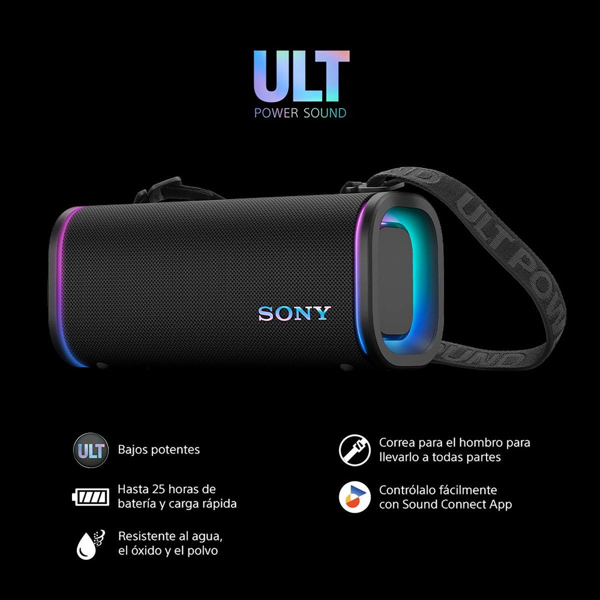 SONY - Sony Parlante Bluetooth SRS-ULT50 Portátil ULT FIELD 5