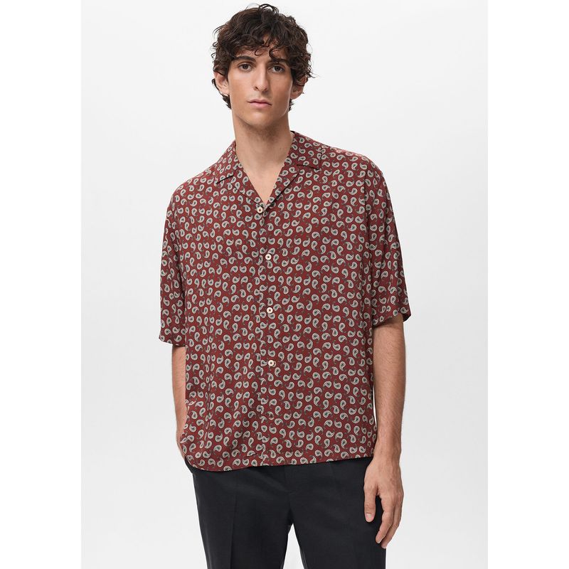 MANGO - Camisa Casual Regular Fit Hombre Man