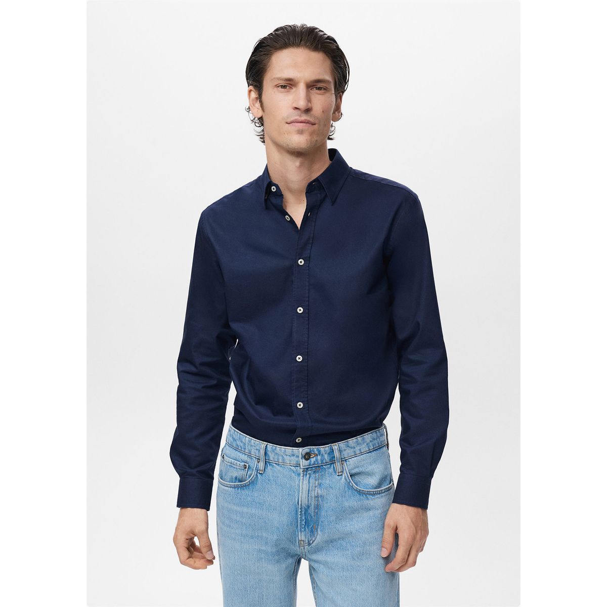 MANGO - Camisa Oxfordf