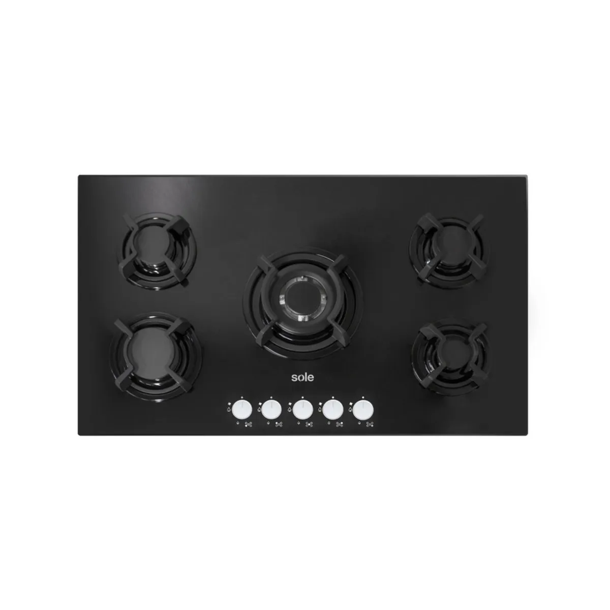 Sole - Combo cocina empotrable gas vidrio 86cm+sole campana nimbus 90cm