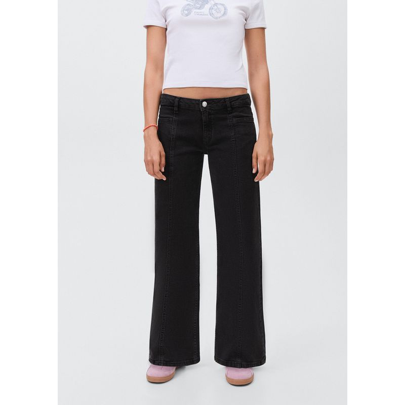 MANGO TEEN - Jean Straight Tiro Bajo Mujer Mango Teen