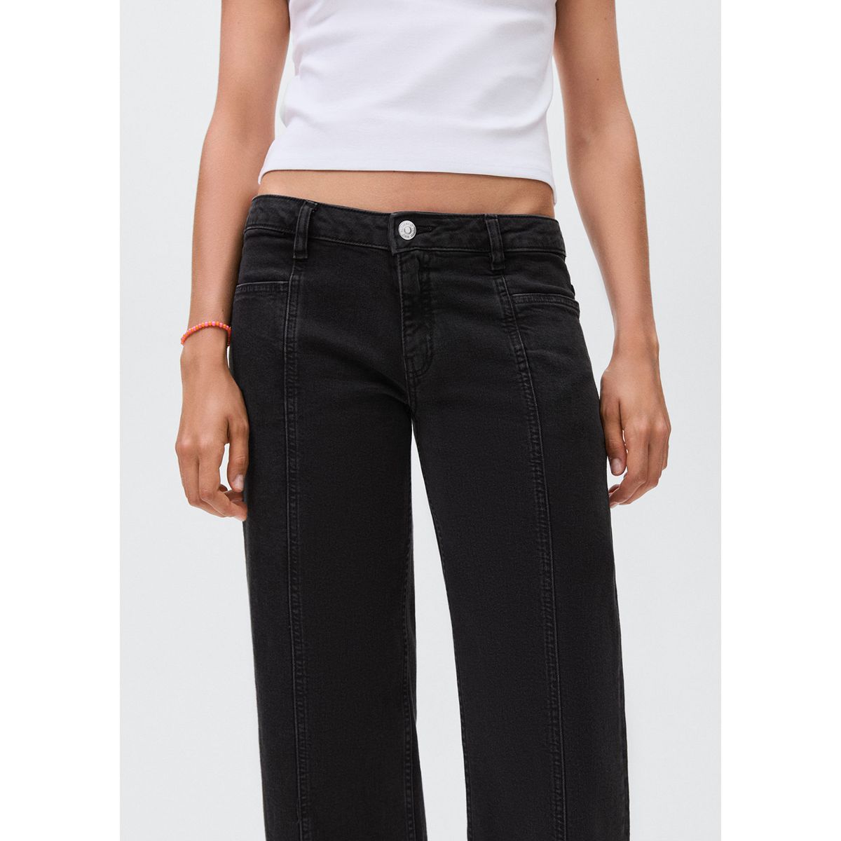 MANGO TEEN - Jean Straight Tiro Bajo Mujer Mango Teen