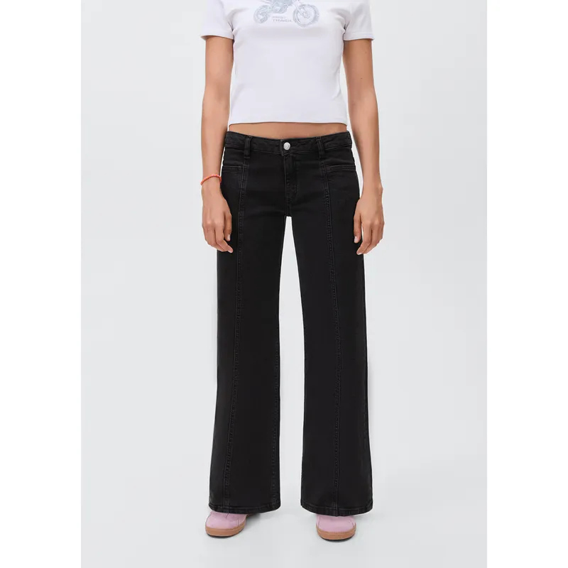 MANGO TEEN - Jean Straight Tiro Bajo Mujer Mango Teen