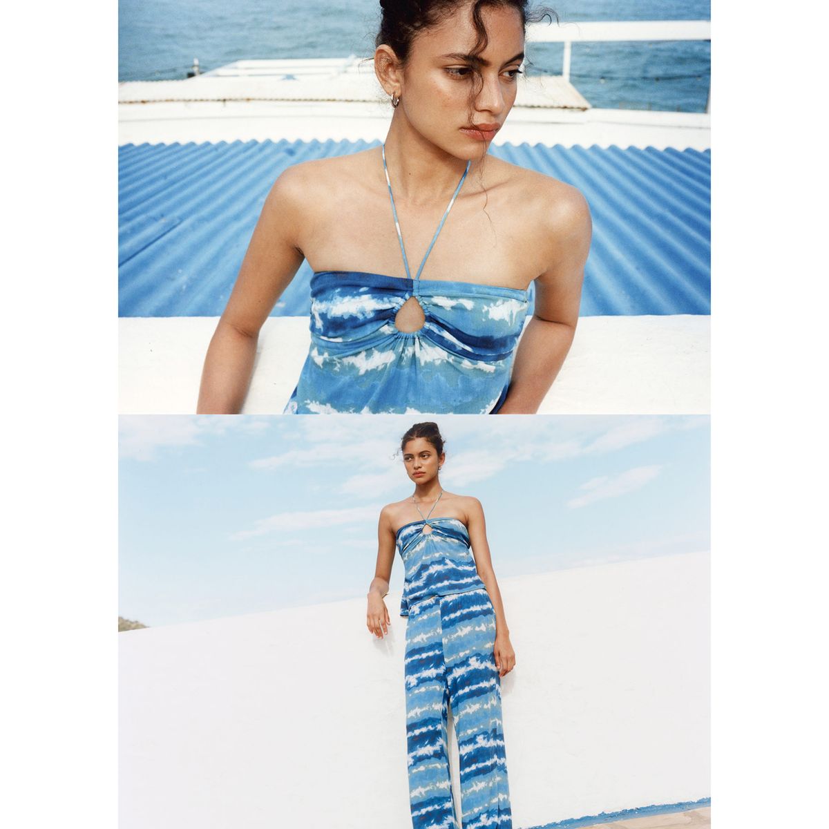 MANGO TEEN - Pantalón Fluido Tiro Medio Mujer Mango Teen