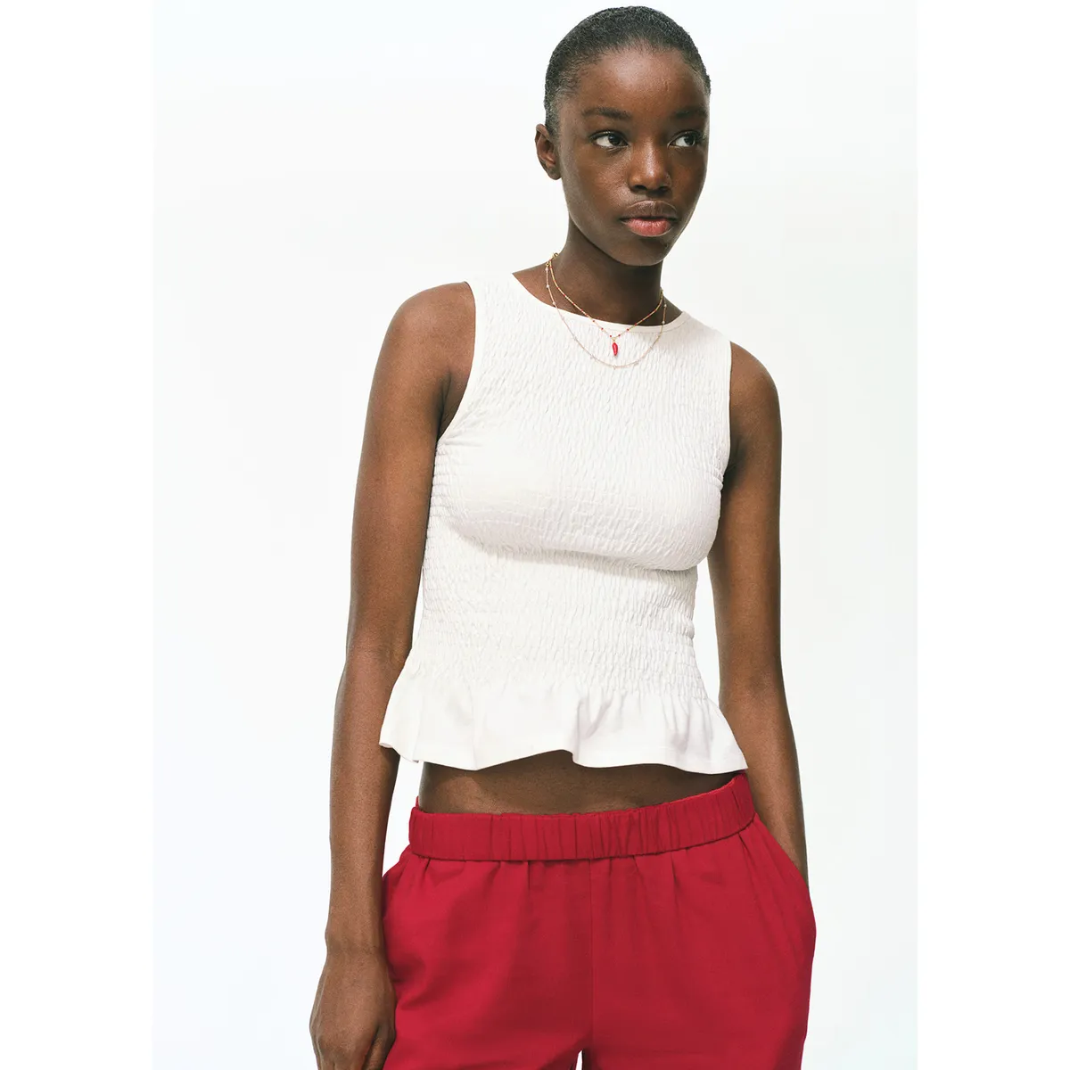 MANGO TEEN - Top Sin Mangas Mujer Mango Teen