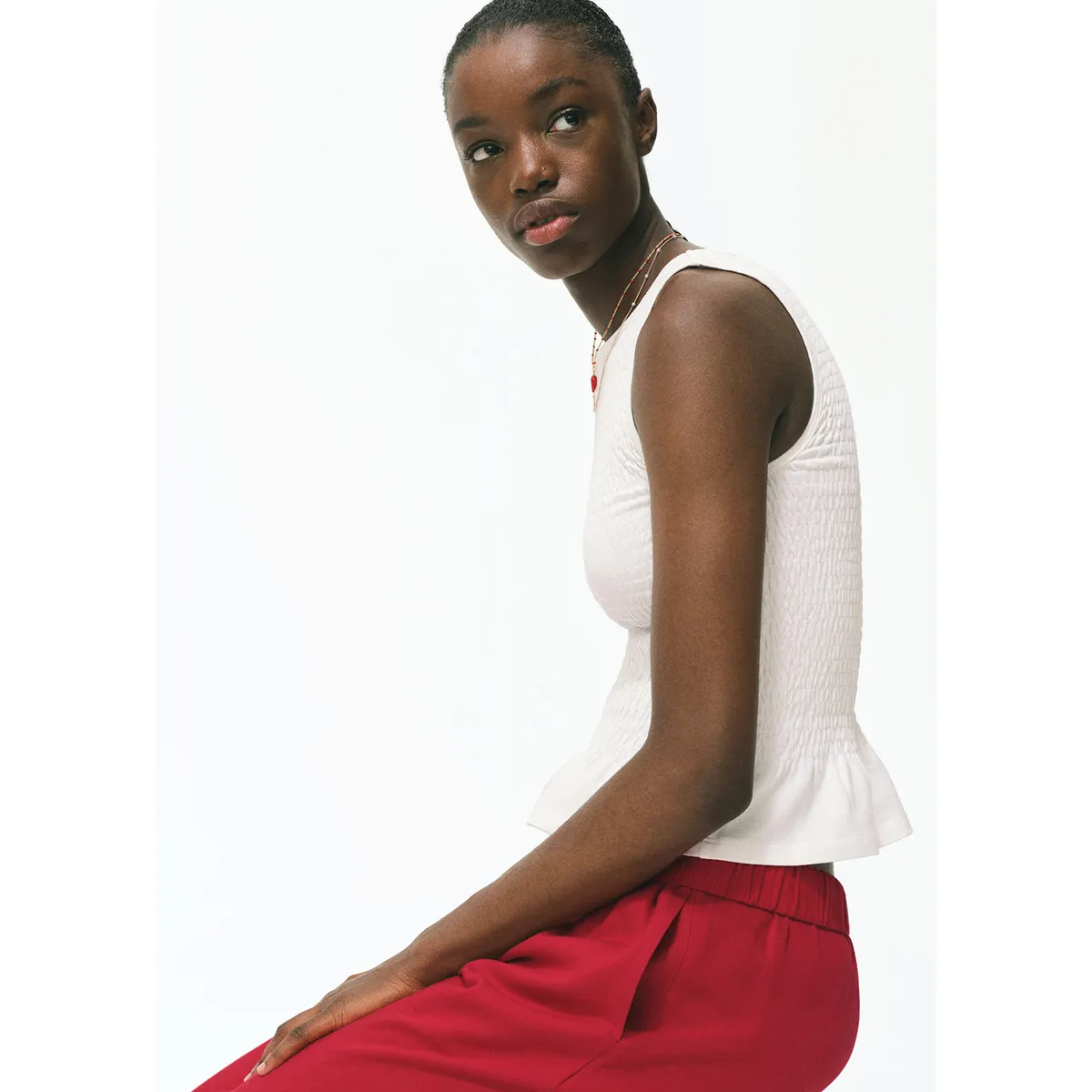 MANGO TEEN - Top Sin Mangas Mujer Mango Teen