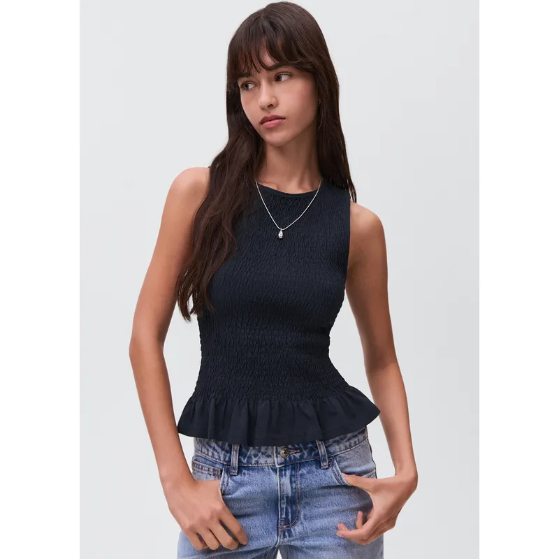 MANGO TEEN - Top Sin Mangas Mujer Mango Teen