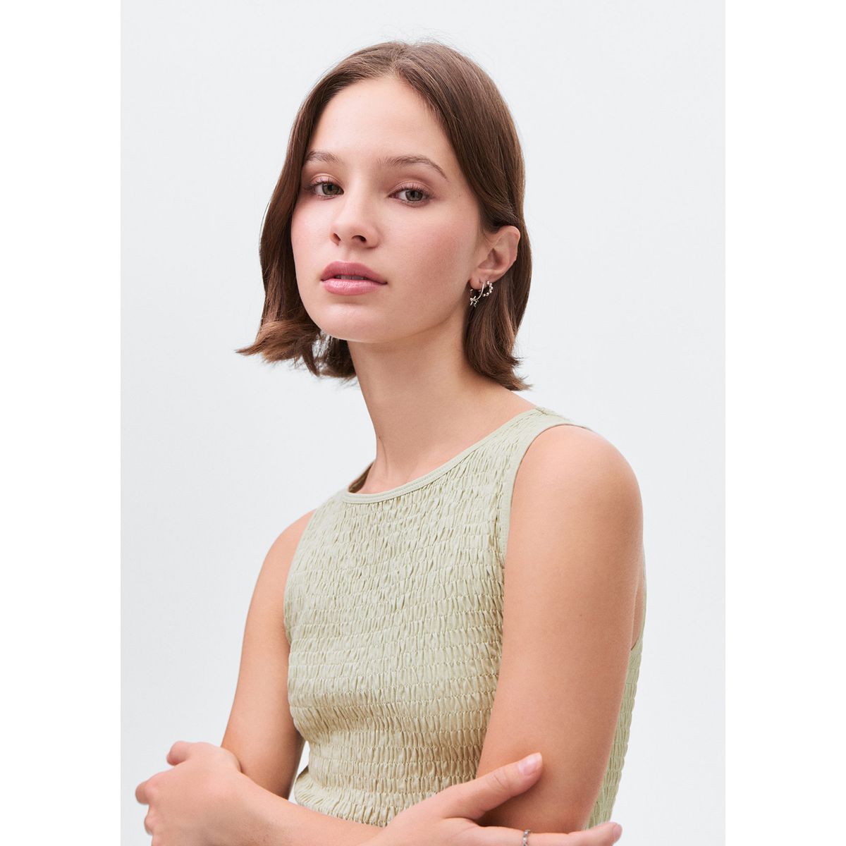 MANGO TEEN - Top Sin Mangas Mujer Mango Teen