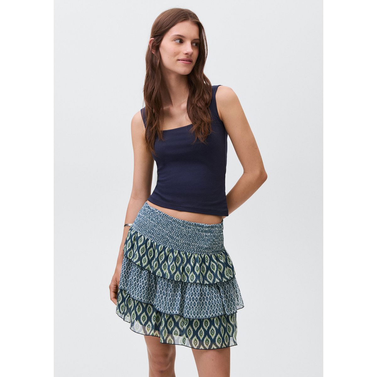 MANGO TEEN - Falda Corta Mujer Mango Teen